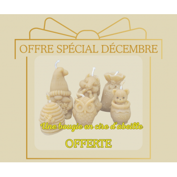 Une bougie à la cire d'abeille