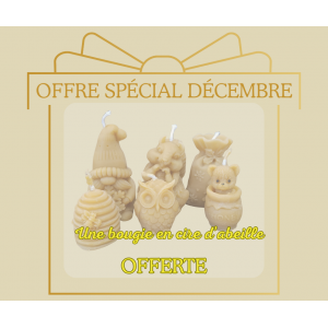 Une bougie à la cire d'abeille