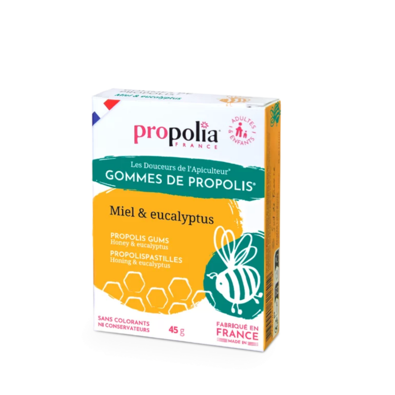 Gommes de propolis et miel - parfum eucalyptus