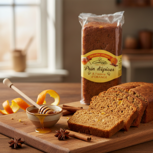 Pain d'épices miel et écorce d'orange