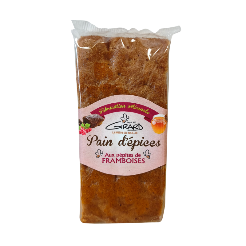 Pain d'épices miel et pépites de framboises Pain d'épices miel et pépites de framboises