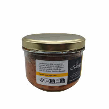 Effiloché de poulet - Moutarde, Miel et Hydromel