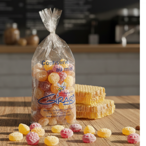 Pastilles mélangées au miel