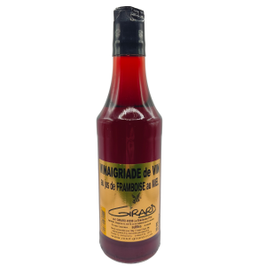 Vinaigre au miel et jus de framboise