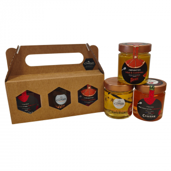 Coffret de Miels Créations – 3 pots de 250 g