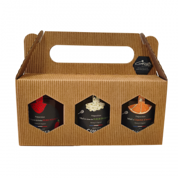 Coffret de Miels Créations Combier  – 3 pots de 250 g